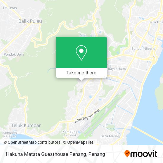 Hakuna Matata Guesthouse Penang map