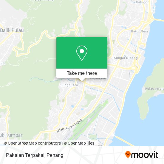 Pakaian Terpakai map