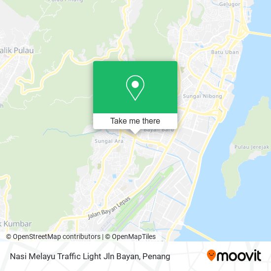 Peta Nasi Melayu Traffic Light Jln Bayan