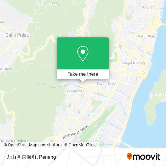 大山脚喜海鲜 map