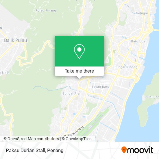 Paksu Durian Stall map