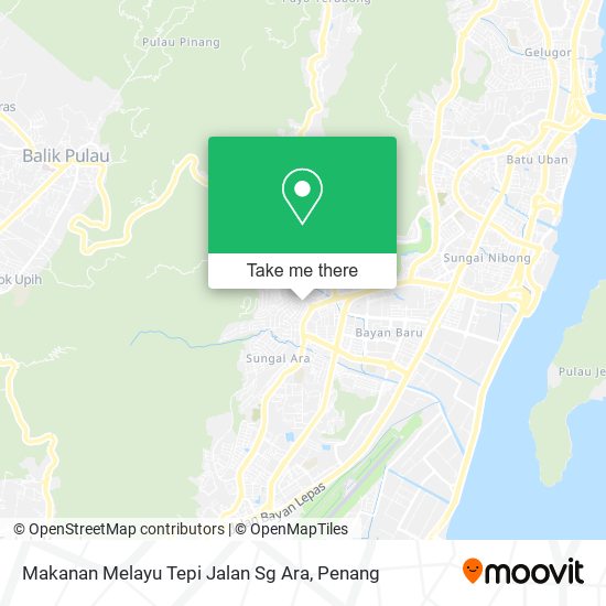 Peta Makanan Melayu Tepi Jalan Sg Ara