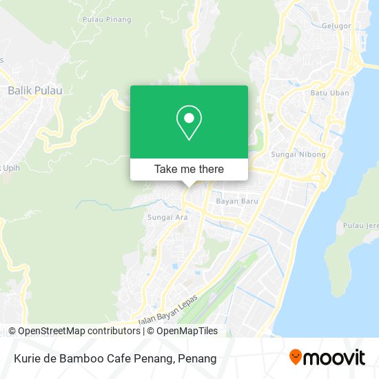 Kurie de Bamboo Cafe Penang map