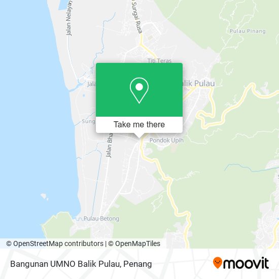 Bangunan UMNO Balik Pulau map