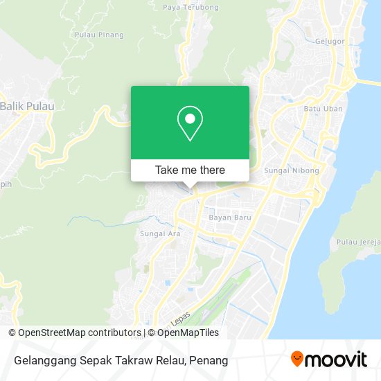 Gelanggang Sepak Takraw Relau map