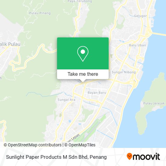 Peta Sunlight Paper Products M Sdn Bhd
