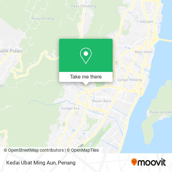 Kedai Ubat Ming Aun map