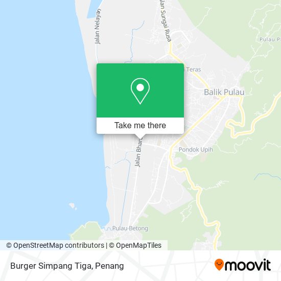 Burger Simpang Tiga map