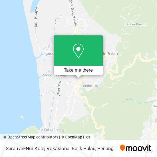 Surau an-Nur Kolej Vokasional Balik Pulau map