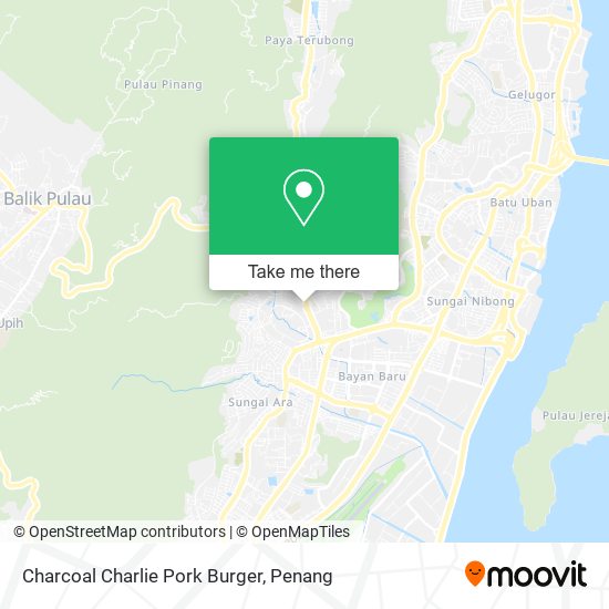 Charcoal Charlie Pork Burger map