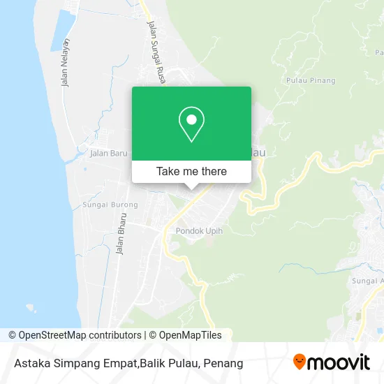 Astaka Simpang Empat,Balik Pulau map