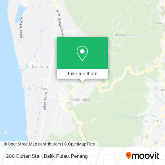 288 Durian Stall, Balik Pulau map