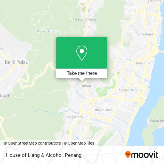 House of Liang & Alcohol map