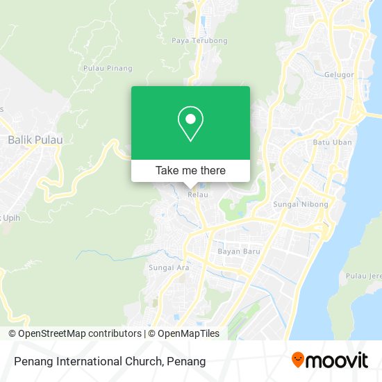 Penang International Church map