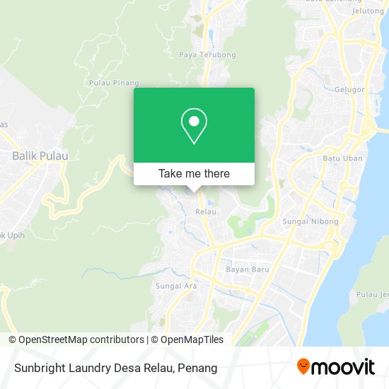Sunbright Laundry Desa Relau map