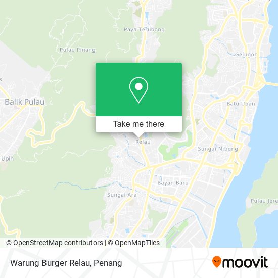 Peta Warung Burger Relau