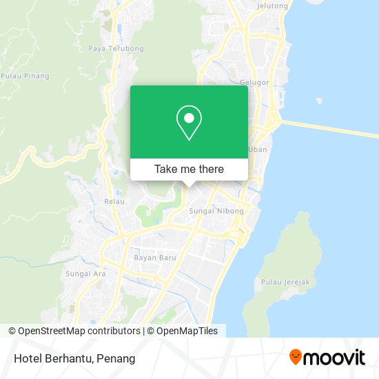 Hotel Berhantu map