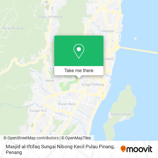 Peta Masjid al-Iftifaq Sungai Nibong Kecil Pulau Pinang