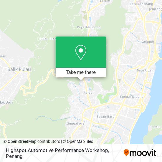 Highspot Automotive Performance Workshop map