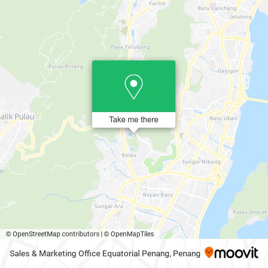 Sales & Marketing Office Equatorial Penang map
