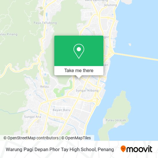 Peta Warung Pagi Depan Phor Tay High School