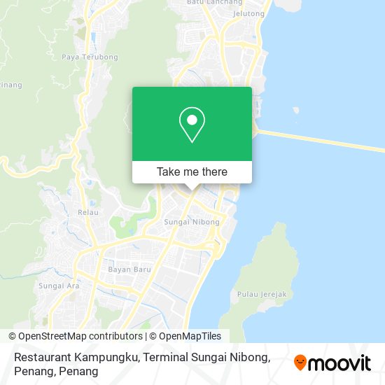 Restaurant Kampungku, Terminal Sungai Nibong, Penang map