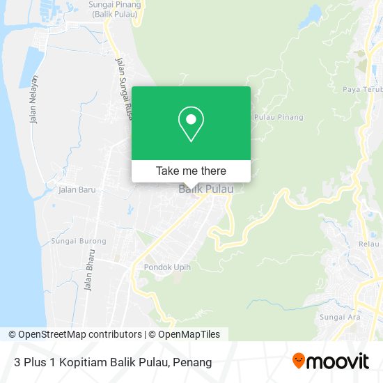 3 Plus 1 Kopitiam Balik Pulau map