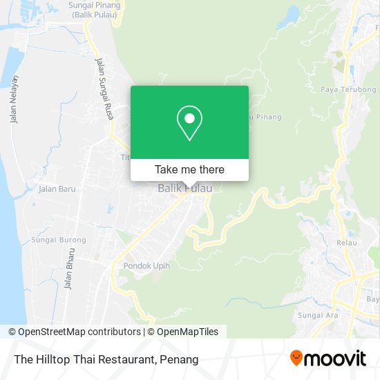 The Hilltop Thai Restaurant map