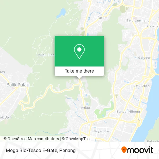 Mega Bio-Tesco E-Gate map