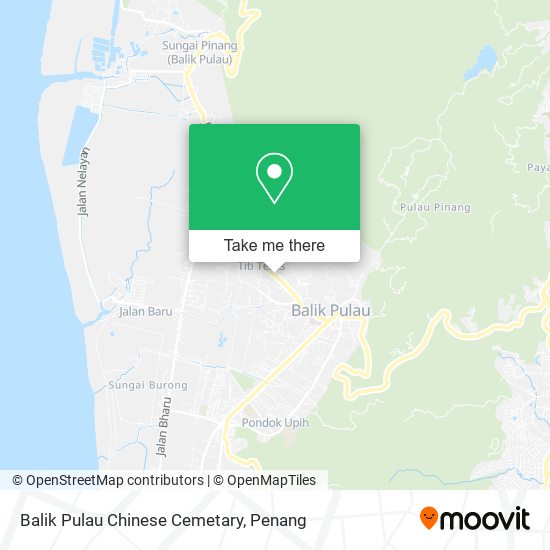 Balik Pulau Chinese Cemetary map