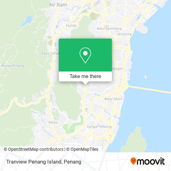 Tranview Penang Island map