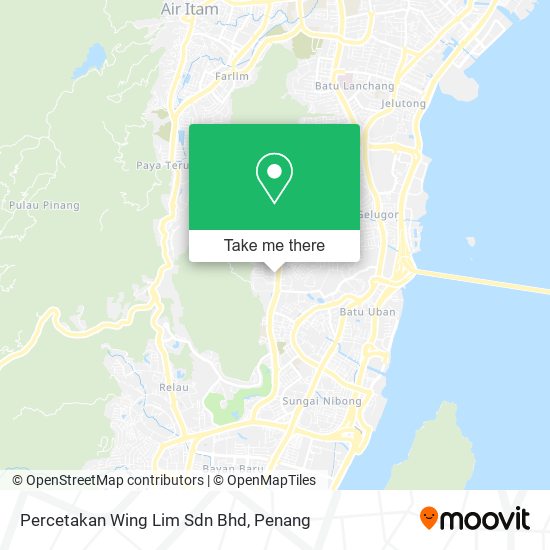 Peta Percetakan Wing Lim Sdn Bhd