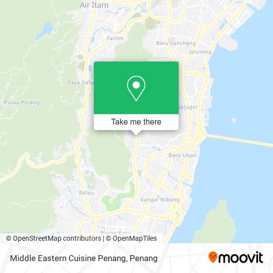 Middle Eastern Cuisine Penang map