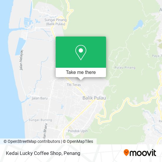 Peta Kedai Lucky Coffee Shop