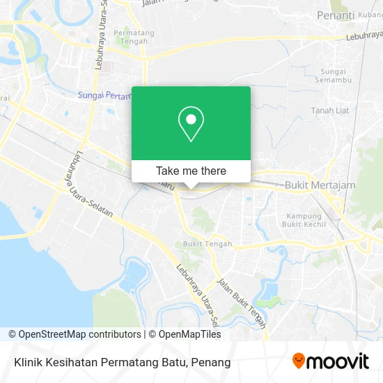 Klinik Kesihatan Permatang Batu map