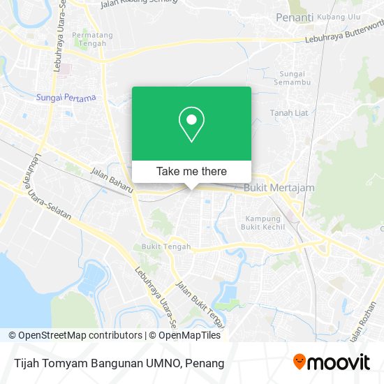 Tijah Tomyam Bangunan UMNO map