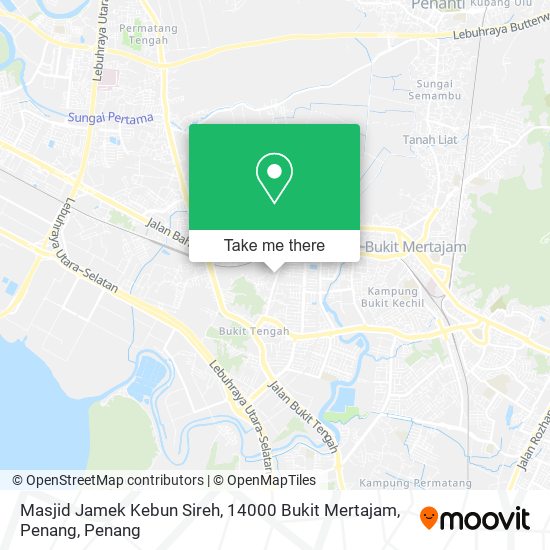 Masjid Jamek Kebun Sireh, 14000 Bukit Mertajam, Penang map