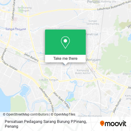 Peta Persatuan Pedagang Sarang Burung P.Pinang