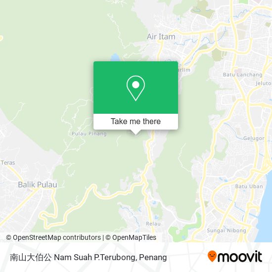南山大伯公 Nam Suah P.Terubong map