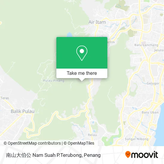 南山大伯公 Nam Suah P.Terubong map