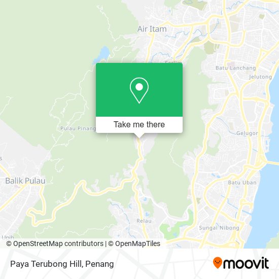 Paya Terubong Hill map