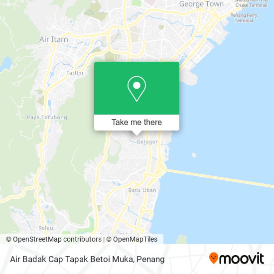 Peta Air Badak Cap Tapak Betoi Muka