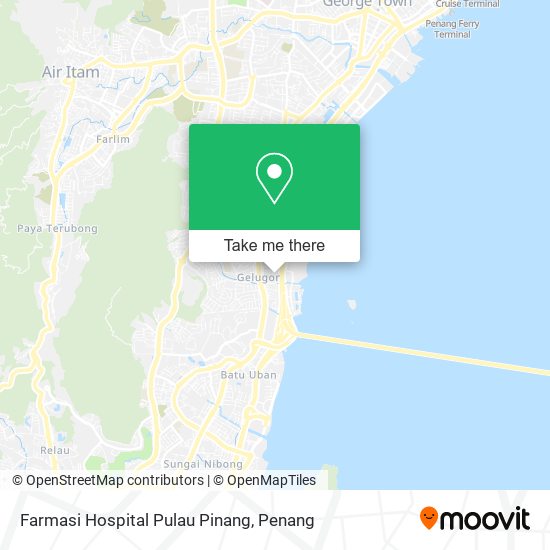 Farmasi Hospital Pulau Pinang map