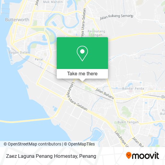 Zaez Laguna Penang Homestay map