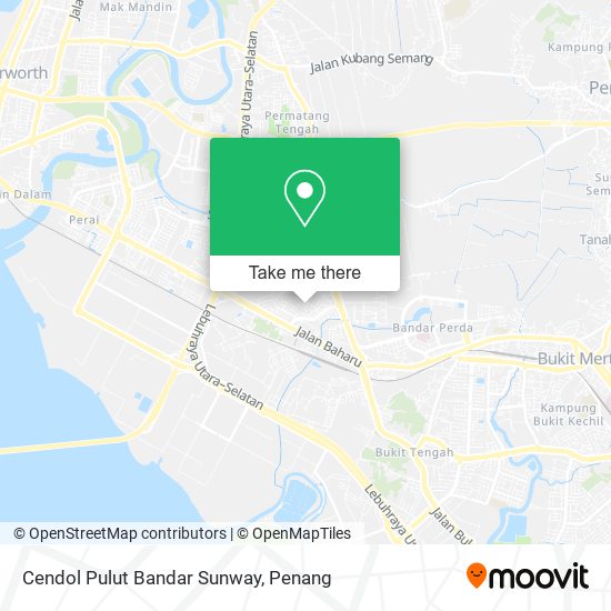 Cendol Pulut Bandar Sunway map