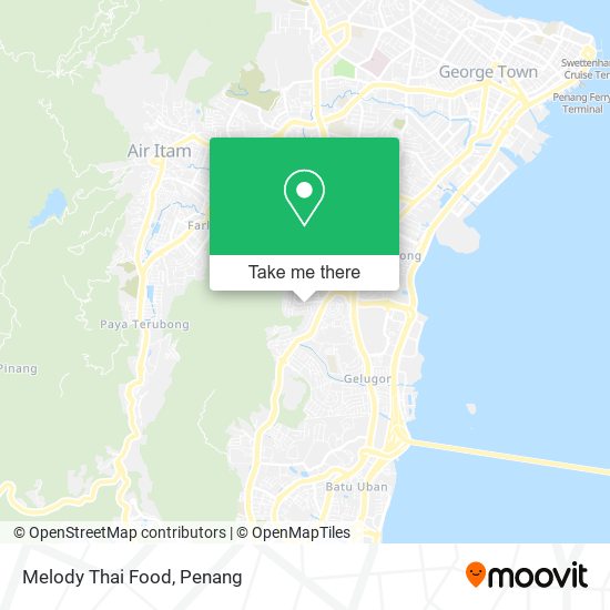 Melody Thai Food map