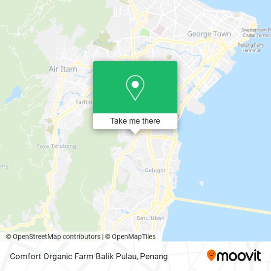 Comfort Organic Farm Balik Pulau map