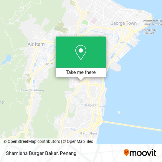 Peta Shamisha Burger Bakar
