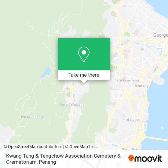 Kwang Tung & Tengchow Association Cemetery & Crematorium map