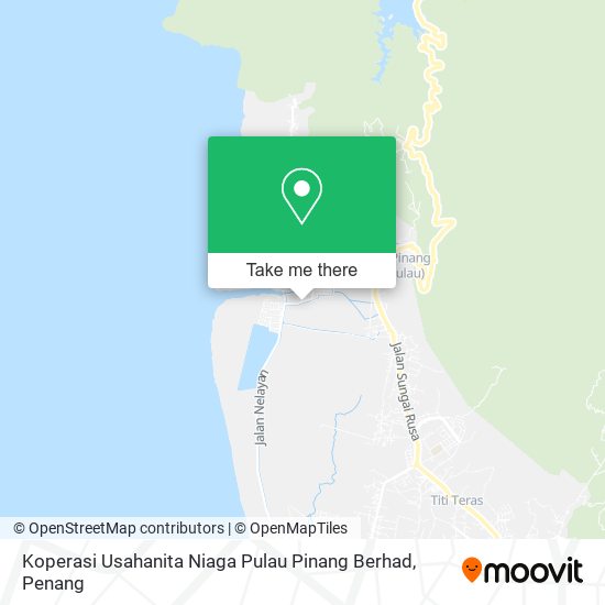 Peta Koperasi Usahanita Niaga Pulau Pinang Berhad